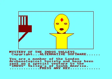 Mystery Of The Indus Valleys (UK) (1987) screen shot title